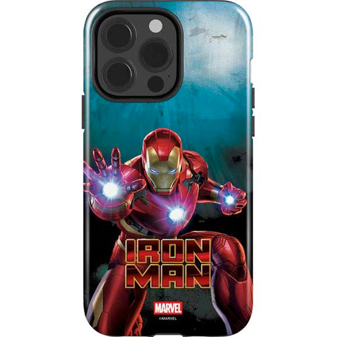Marvel Iron Man Repulsor Blast iPhone 15 Pro Impact Case
